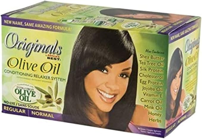 Africa’s Best Originals Olive Oil Conditioning Relaxer Kit Regular