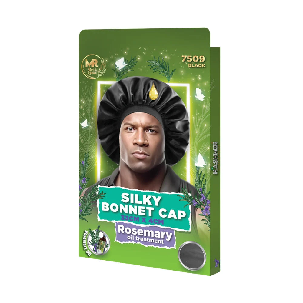 Rosemary Oil Infused Satin Bonnet Cap 7507