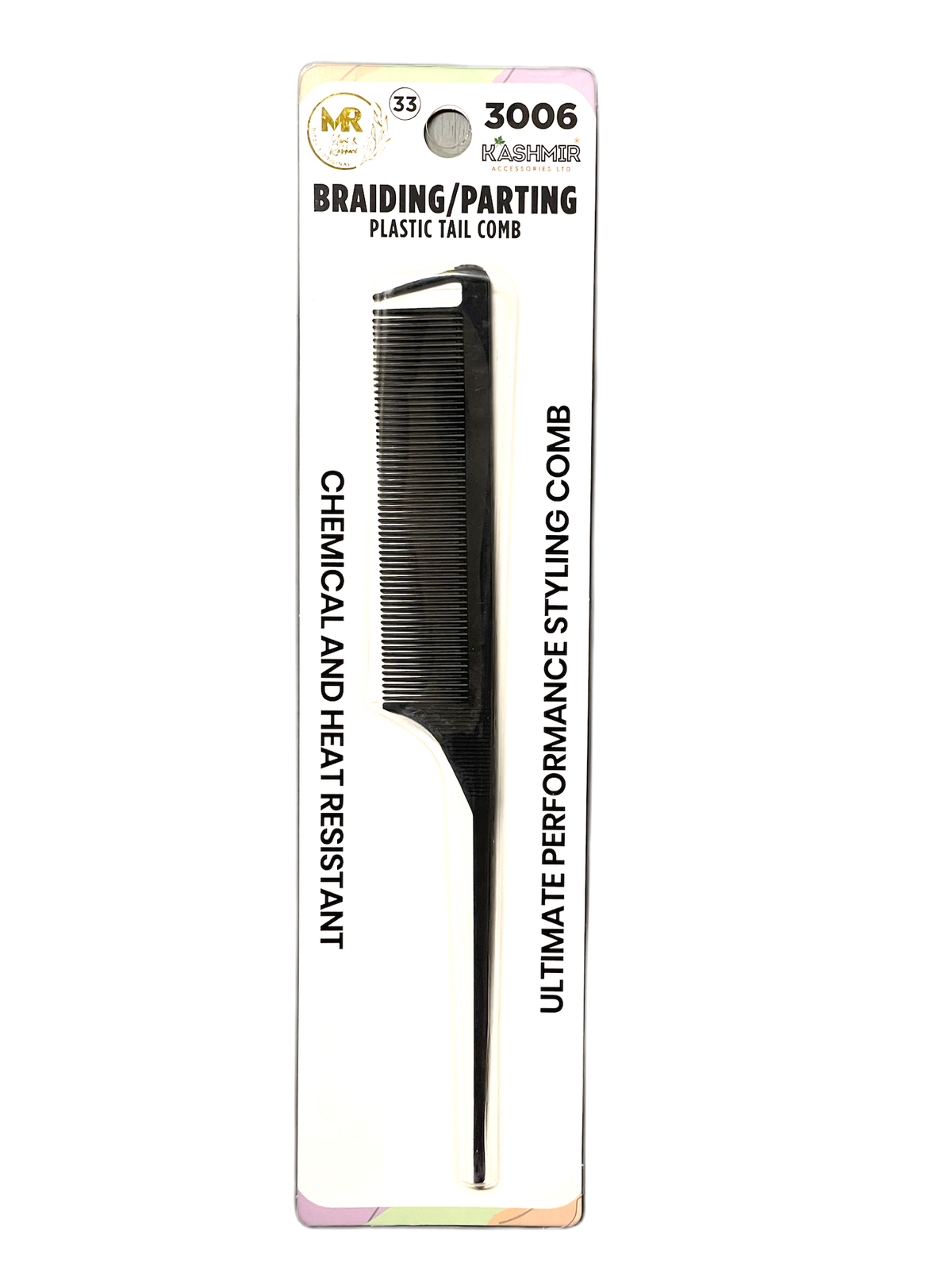 Braiding/ Parting Plastic Tail Comb 3006