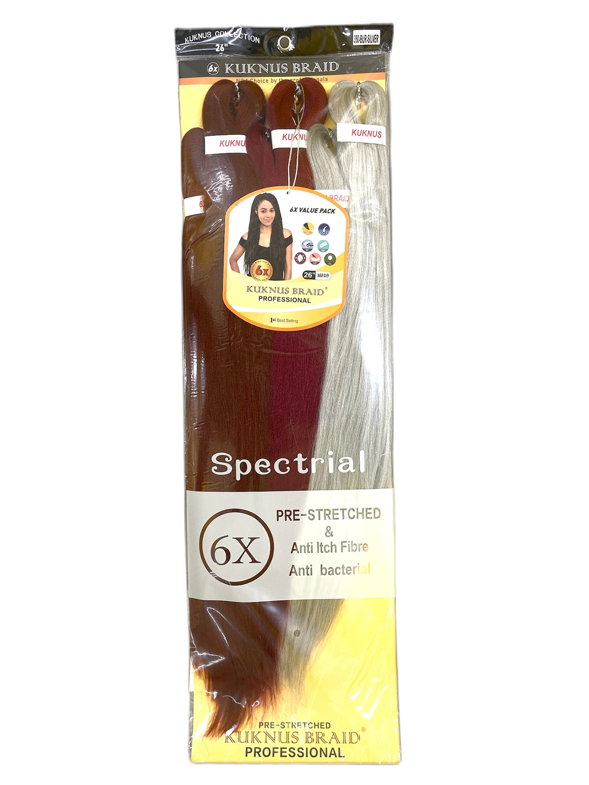 Professional Pre-Stretched Braiding Hair 26" 6X