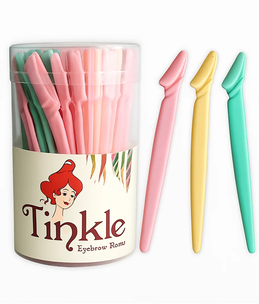 72Pcs Tinkle Eyebrow Razor In Jar 5102