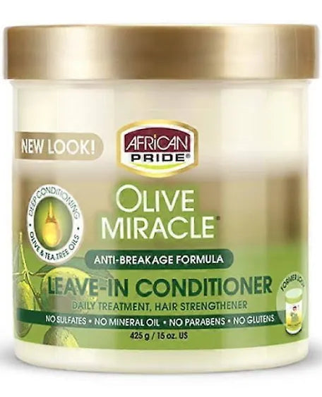 African Pride Olive Miracle Anti-Breakage Formula Leave-In Conditioner 15oz