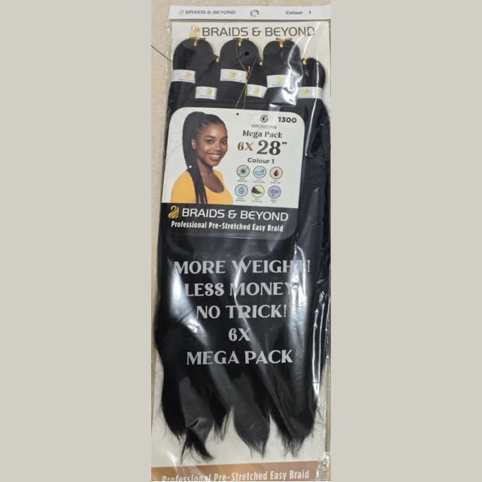 Professional Pre-Stretched Easy Braids Mega pack 6X