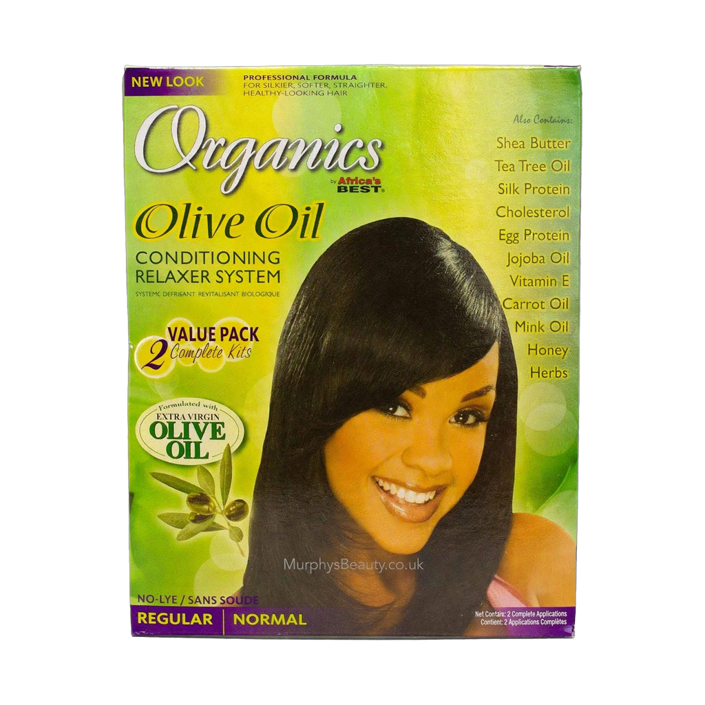 Africa's Best Organics Olive Oil Relaxer 2-pack Value Kit Regular