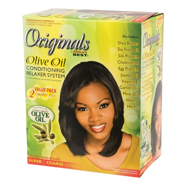 Africa's Best Organics Olive Oil Relaxer 2-Pack Value Kit Super
