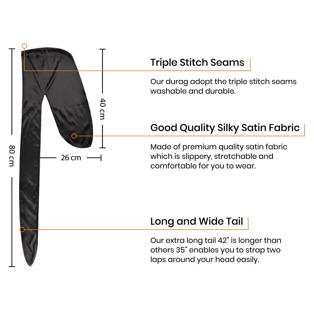 Classy Satin Silky Durag - 7316