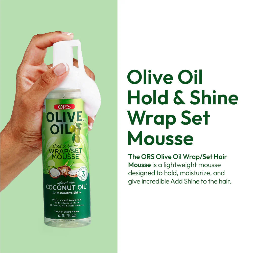 ORS Olive Oil Wrap Set Mousse Coconut (7.0 oz)