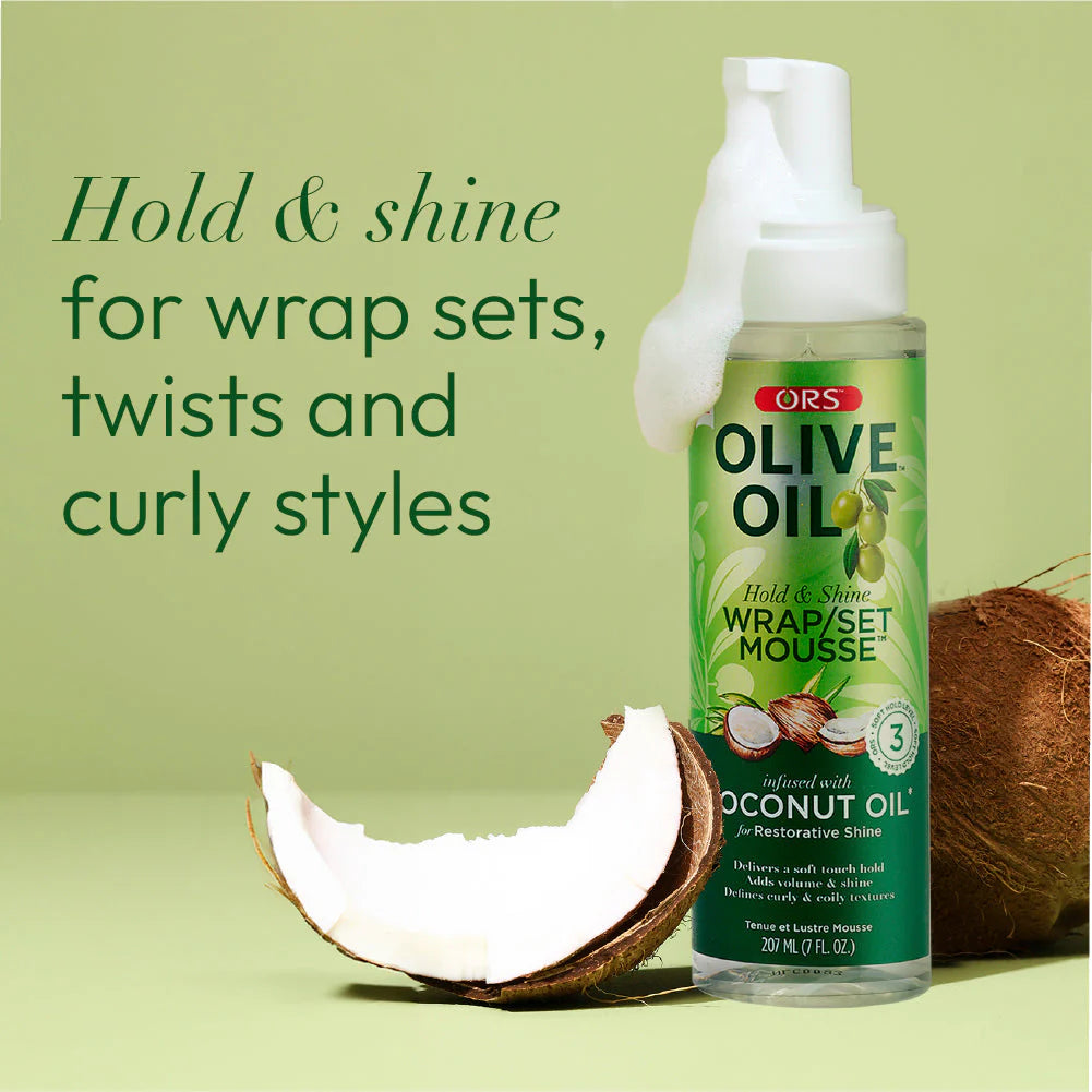 ORS Olive Oil Wrap Set Mousse Coconut (7.0 oz)