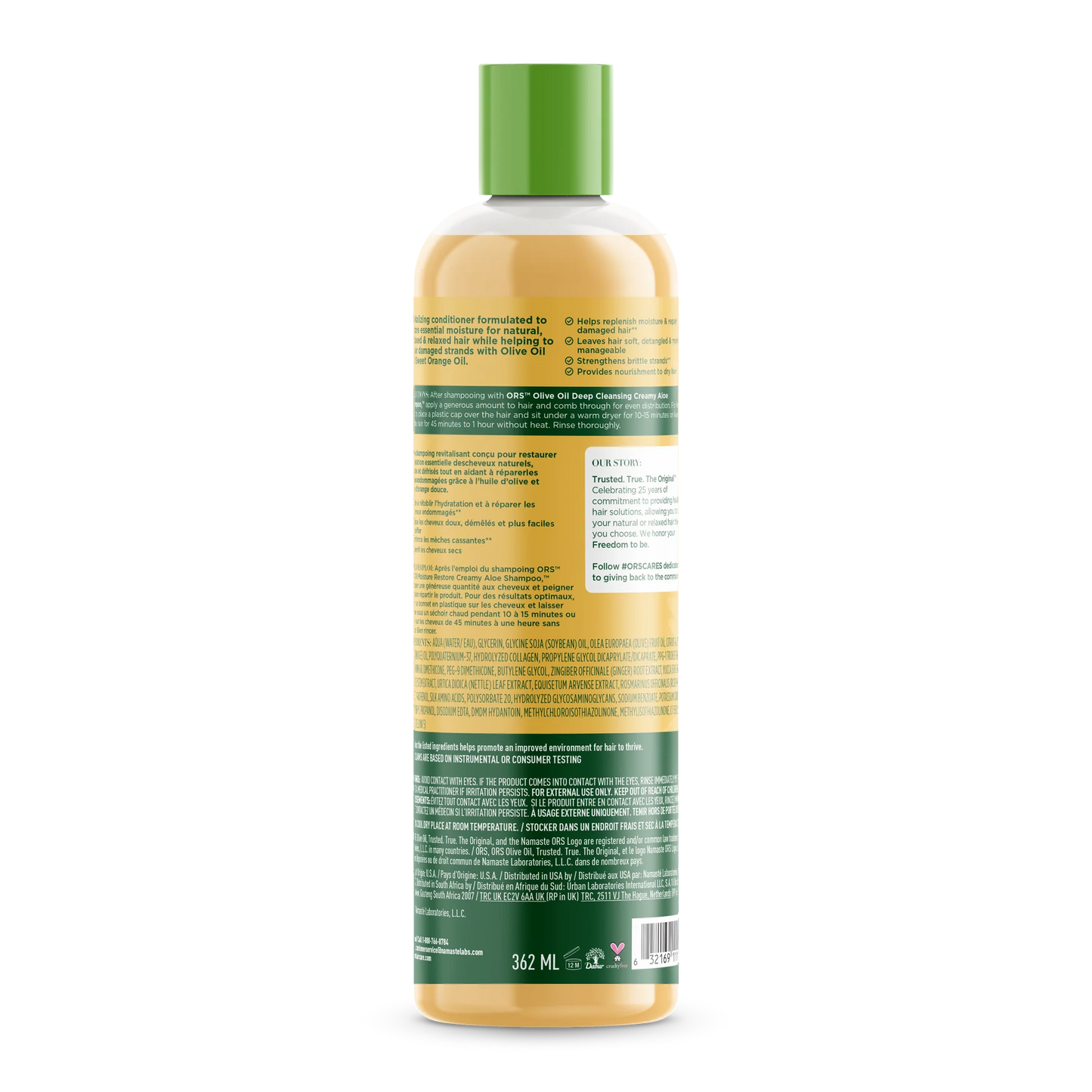 ORS Olive Oil Strengthen and Restore Replenishing Conditioner for Revitalizing Moisture (12.25 oz)