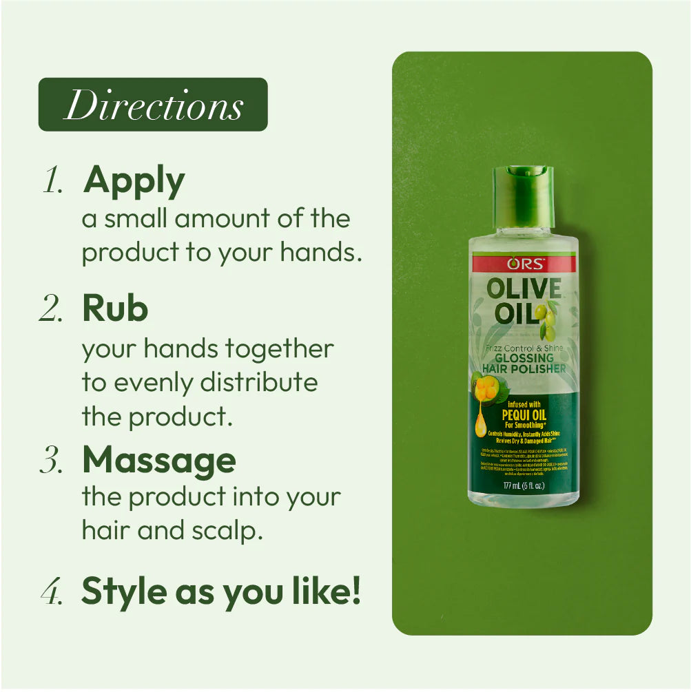 ORS Olive Oil Glossing Hair Polisher for Smoothing (6 oz)