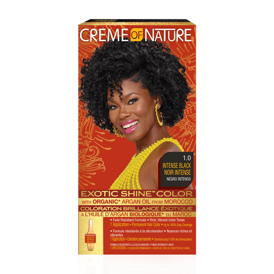 Cream Of Nature Exotic Shine™ Color with Argan Oil from Morocco 1.0 Intense Black
