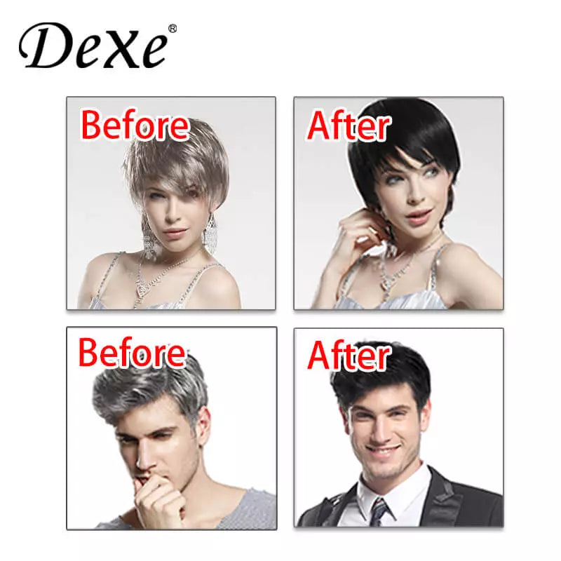 Dexe Black Hair Shampoo 10 PCS Sachet