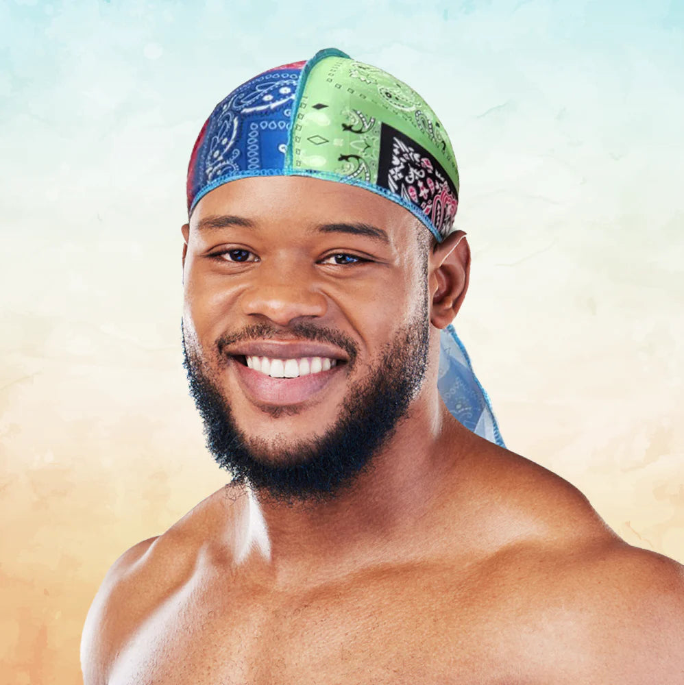 Classy Spandex Paisley Durag High Quality Fabric Mix - 7384