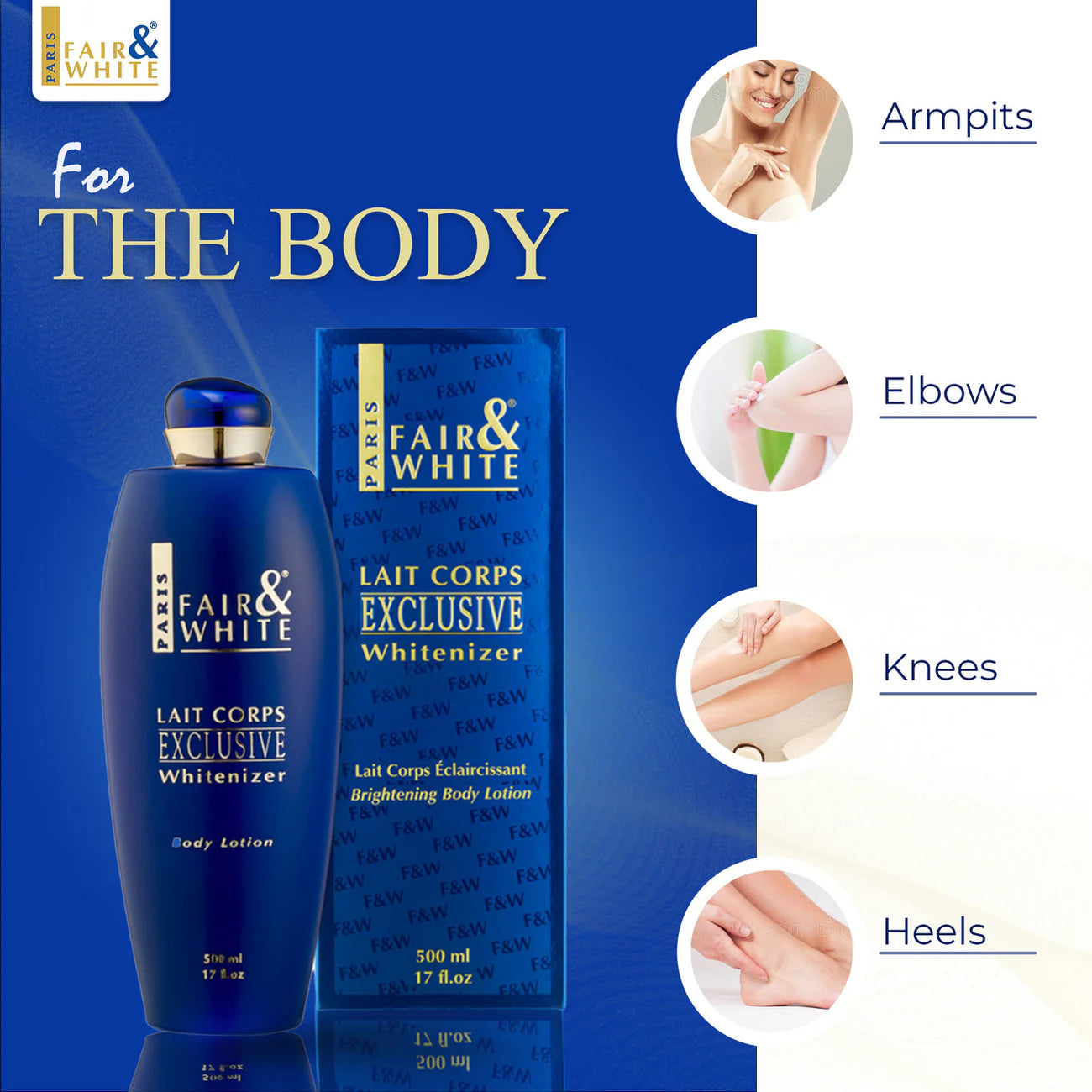 Fair and White Exclusive Whitenizer Body Lotion 500 ml / 16.90 fl oz