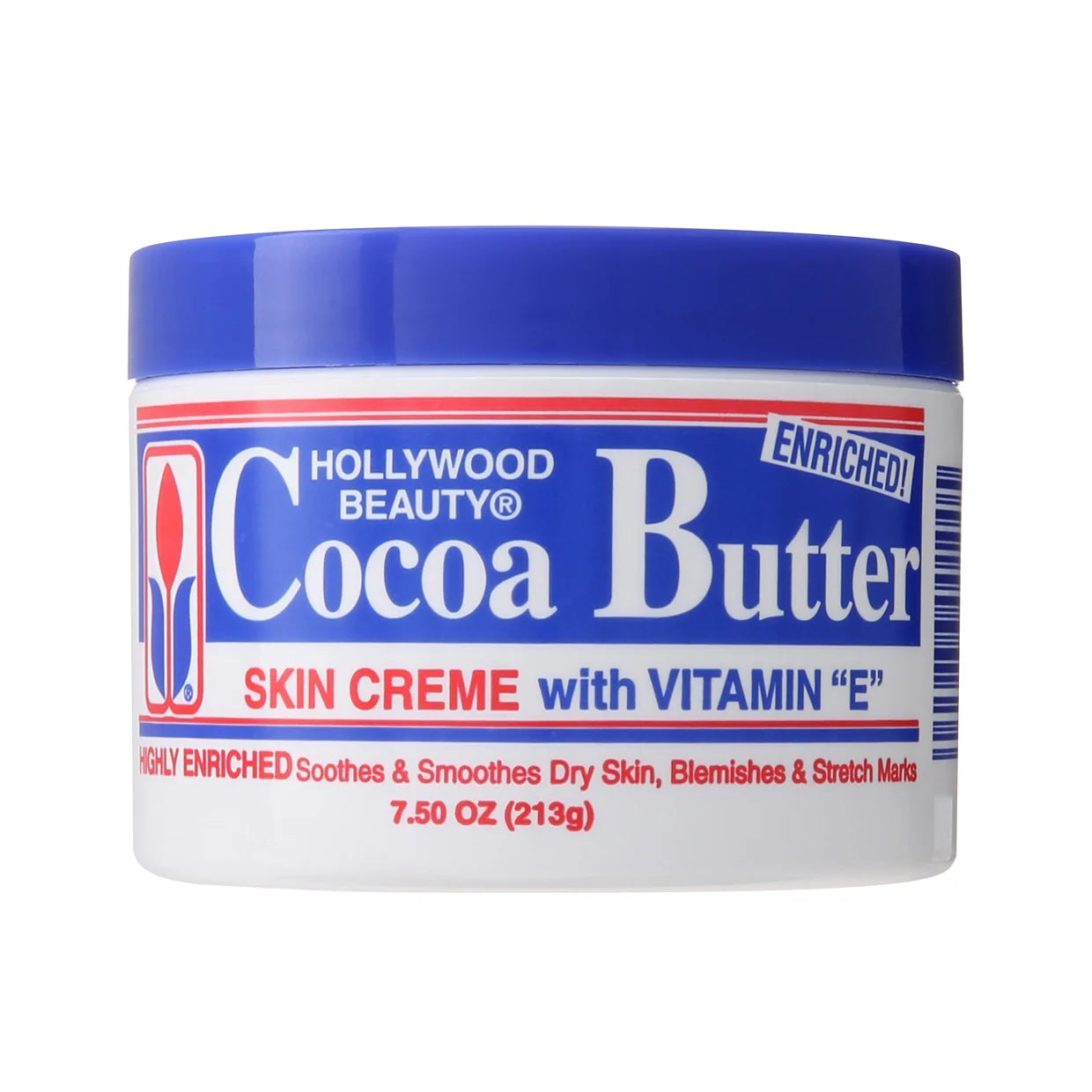 Hollywood Beauty Cocoa Butter Skin Crème with Vitamin E 7.5oz small size