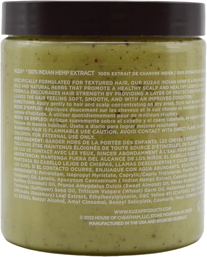 Kuza 100% Indian Hemp Hair & Scalp Treatment JUMBO SIZE 18 oz