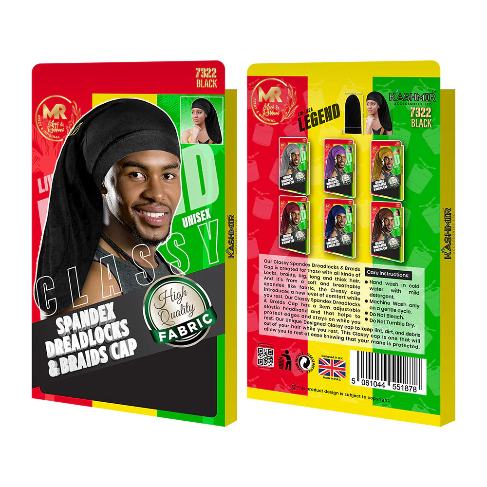 Classy Spandex Dreadlocks & Braids Cap - 7322