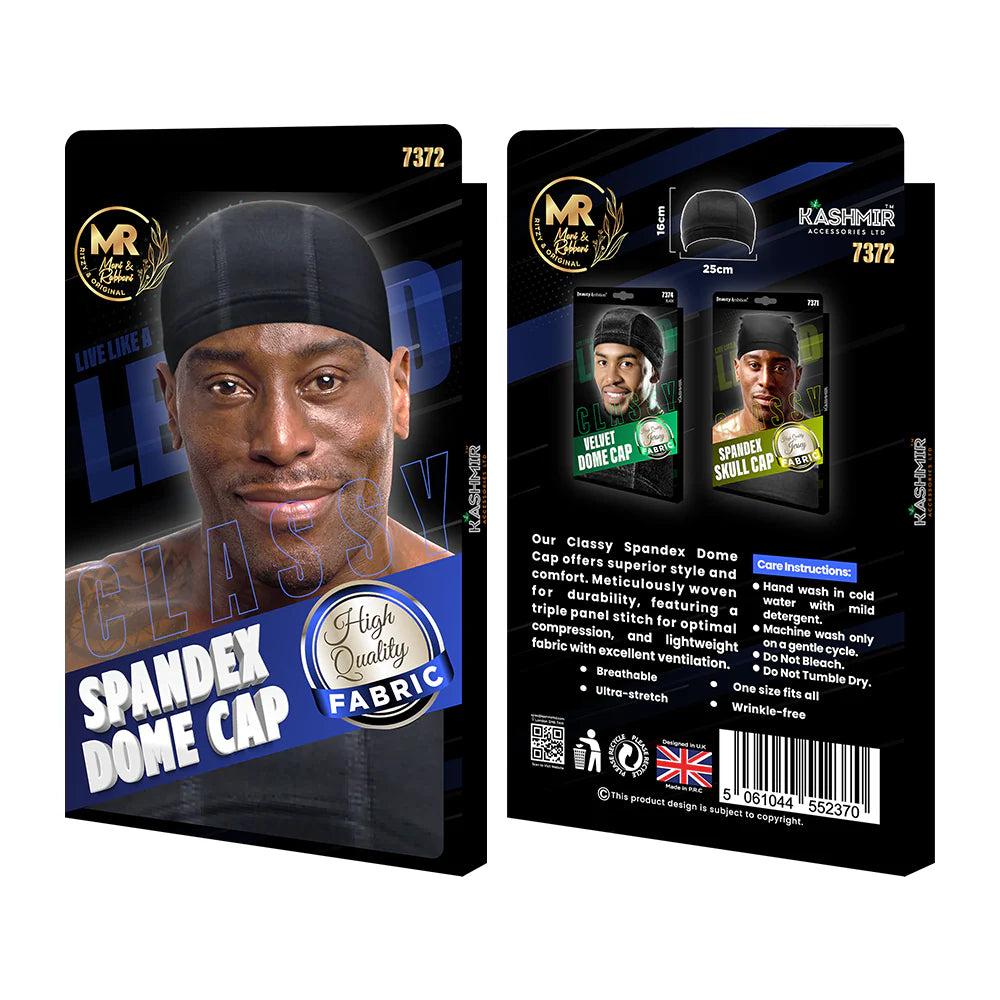 Classy Spandex Dome Cap - 7372
