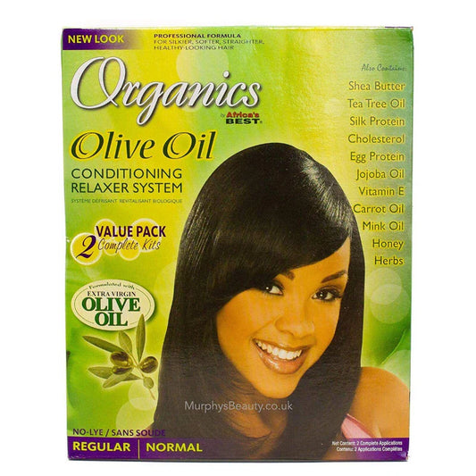 Africa's Best Organics Olive Oil Relaxer 2-pack Value Kit Regular