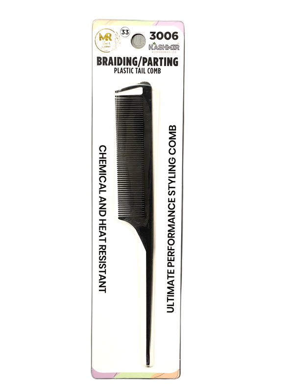 Braiding/ Parting Plastic Tail Comb 3006