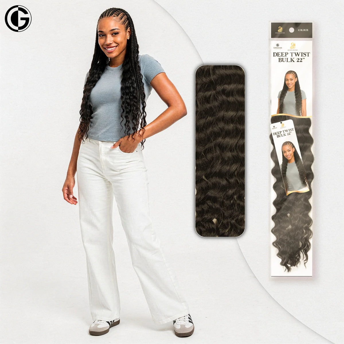 Deep Twist Bulk - Synthetic Hair Extension