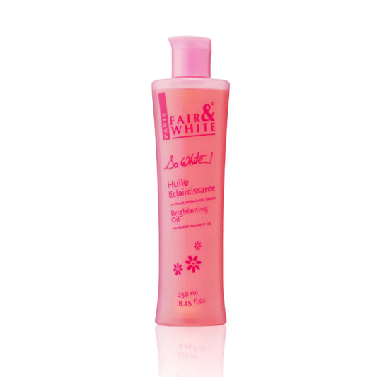 Fair and White So White Brightening Body Oil with Sweet Almond Oil 250 ml / 8.4 fl oz