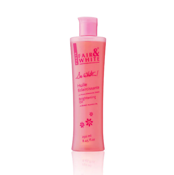 Fair and White So White Brightening Body Oil with Sweet Almond Oil 8.4 fl oz