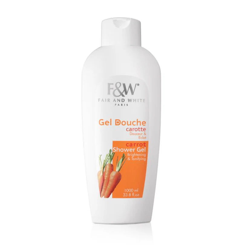 Fair and White Carrot Shower Gel (Jumbo-1000ml / 33.81 fl Oz)