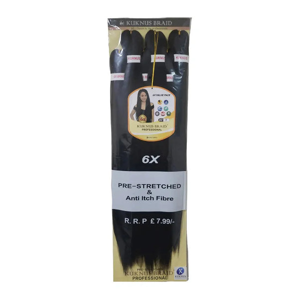 Professional Pre-Stretched Braiding Hair 26" 6X