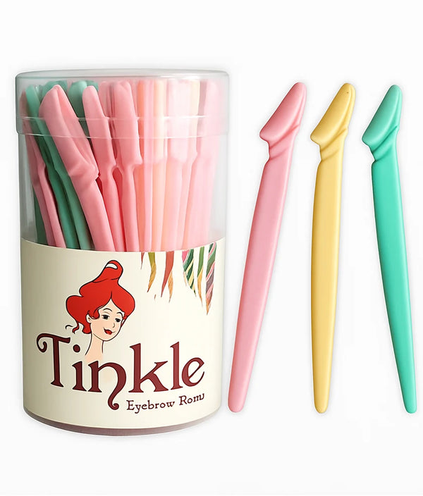 72Pcs Tinkle Eyebrow Razor In Jar 5102