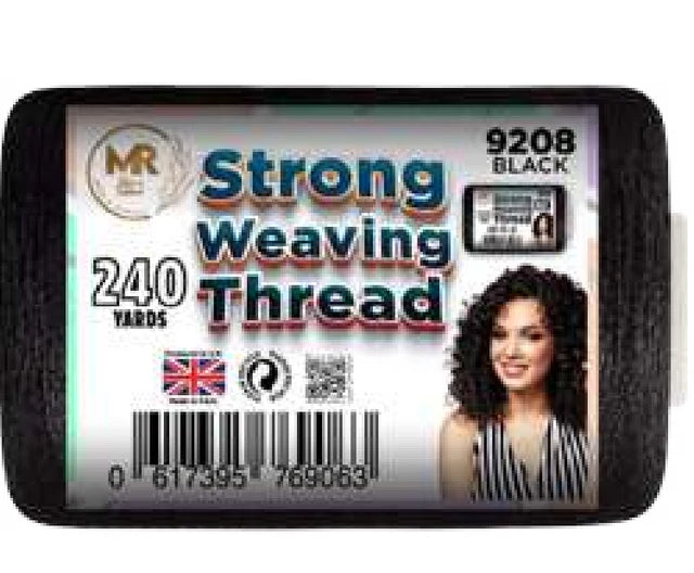 Strong Weaving Thread 240 Yards Black 9208