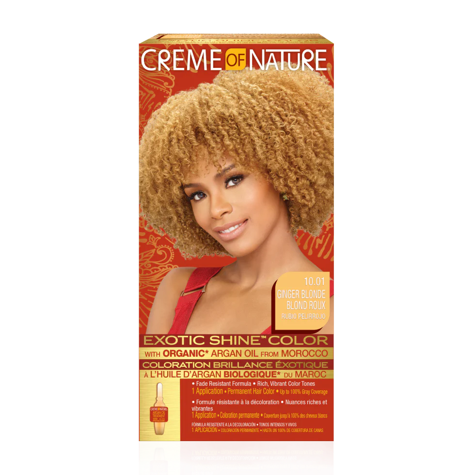 Cream Of Nature Exotic Shine™ Color with Argan Oil from Morocco 10.01 Ginger Blonde