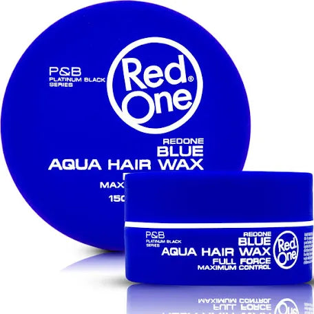RedOne Aquatic Hair Wax Blue 150 ml | Ultra Hold | Hair Wax for Men and Women | Chewing Gum Scented | Maximum Control