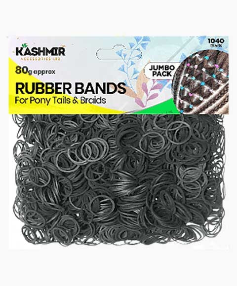Rubber Bands 1040 Black Jumbo Pack