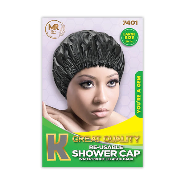 Reusable Shower Caps Large Black – 7401