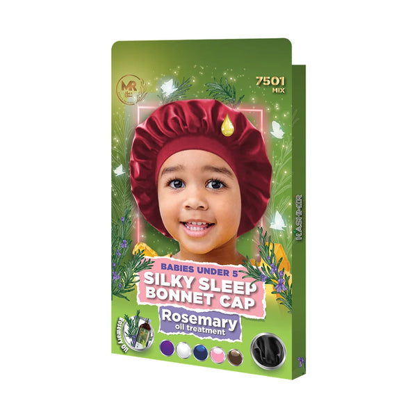 Rosemary Oil Treatment Babies Under 5 Silky Bonnet Black - 7500
