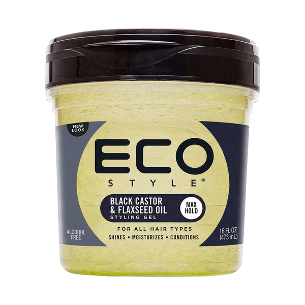 Eco style Black Castor & Flaxseed Oil Gel 16oz