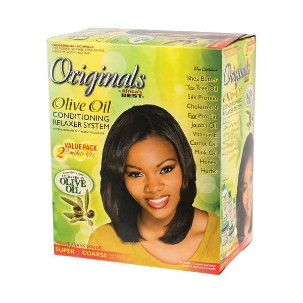 Africa's Best Organics Olive Oil Relaxer 2-Pack Value Kit Super