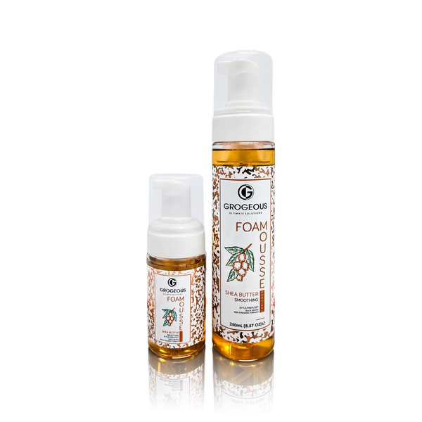 Grogeous Shea Butter Smoothing Hair Foam - Frizz Control & Soft Definition