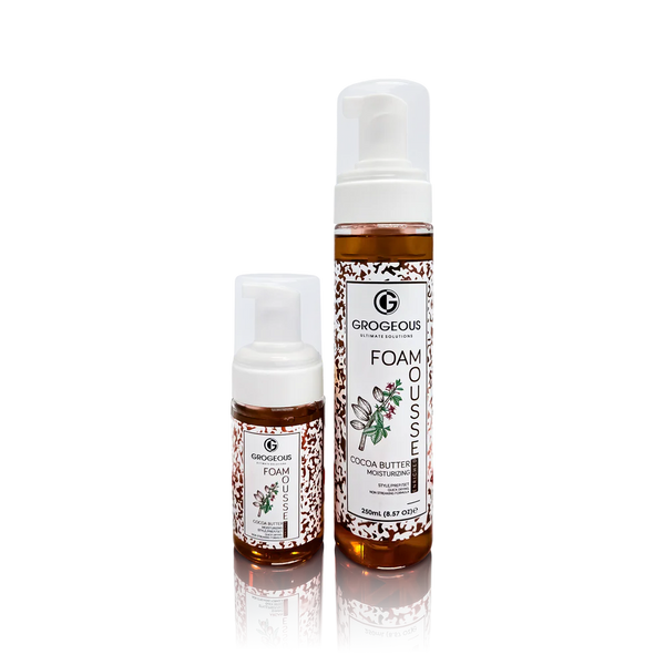 Grogeous Cocoa Butter Moisturizing Hair Foam Mousse Hydrating & Silky - Soft Finish