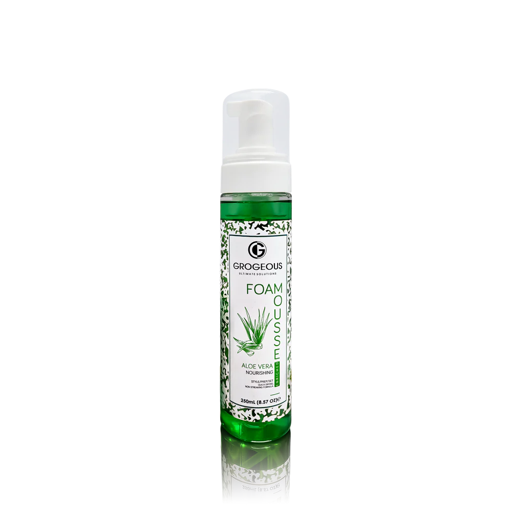 GROGEOUS ALOE VERA NOURISHING HAIR FOAM MOUSSE -HYDRATING & STRENGTHENING CARE