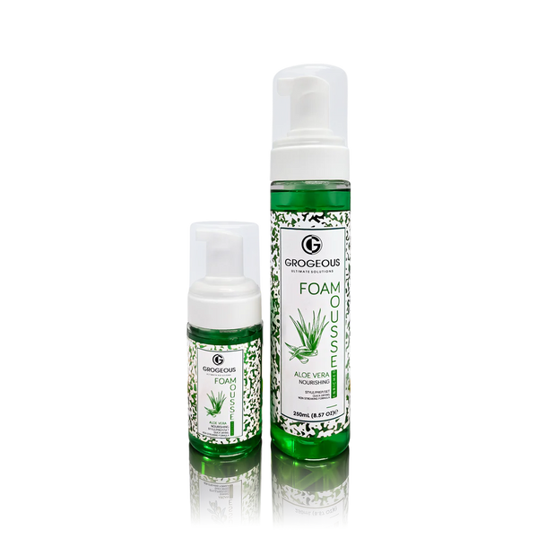 Grogeous Aloe Vera Nourishing Hair Foam Mousse - Hydrating & Strengthening Care