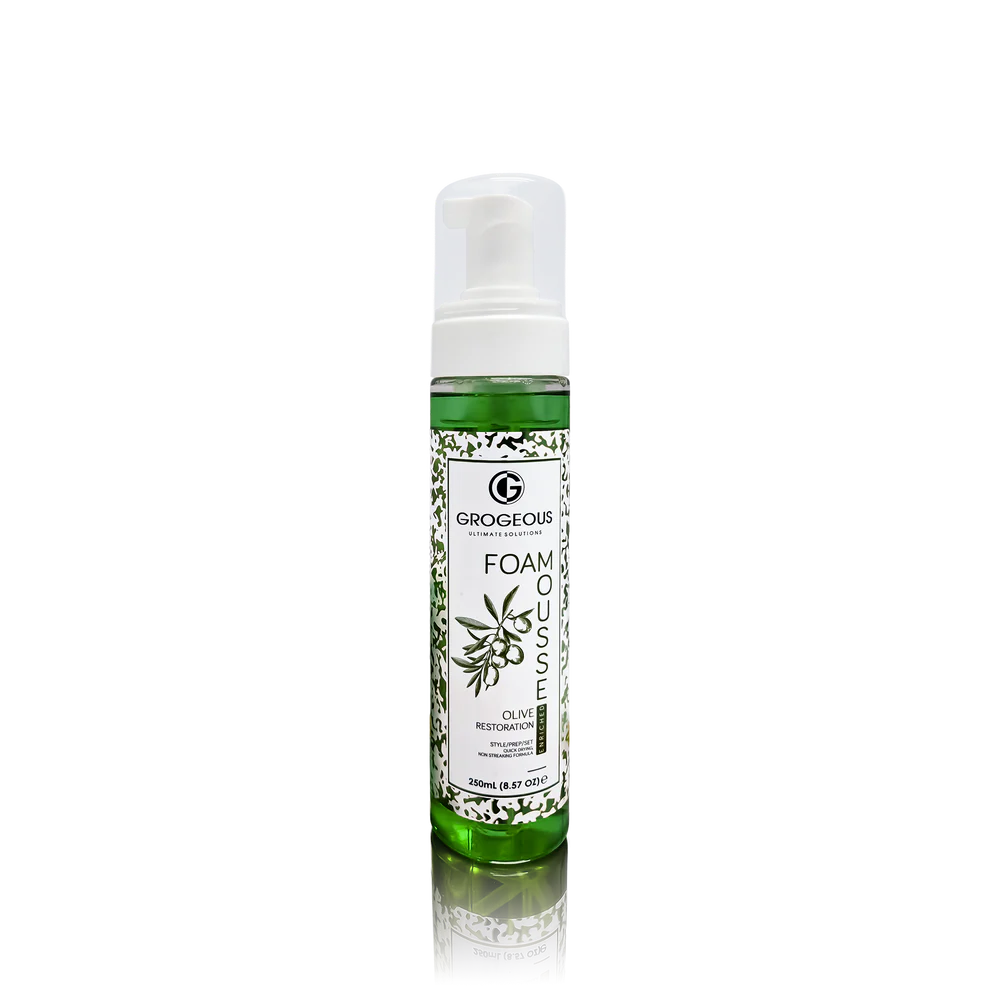 GROGEOUS OLIVE RESTORATION HAIR FOAM MOUSSE DEEP REPAIR & -MOISTURE CARE