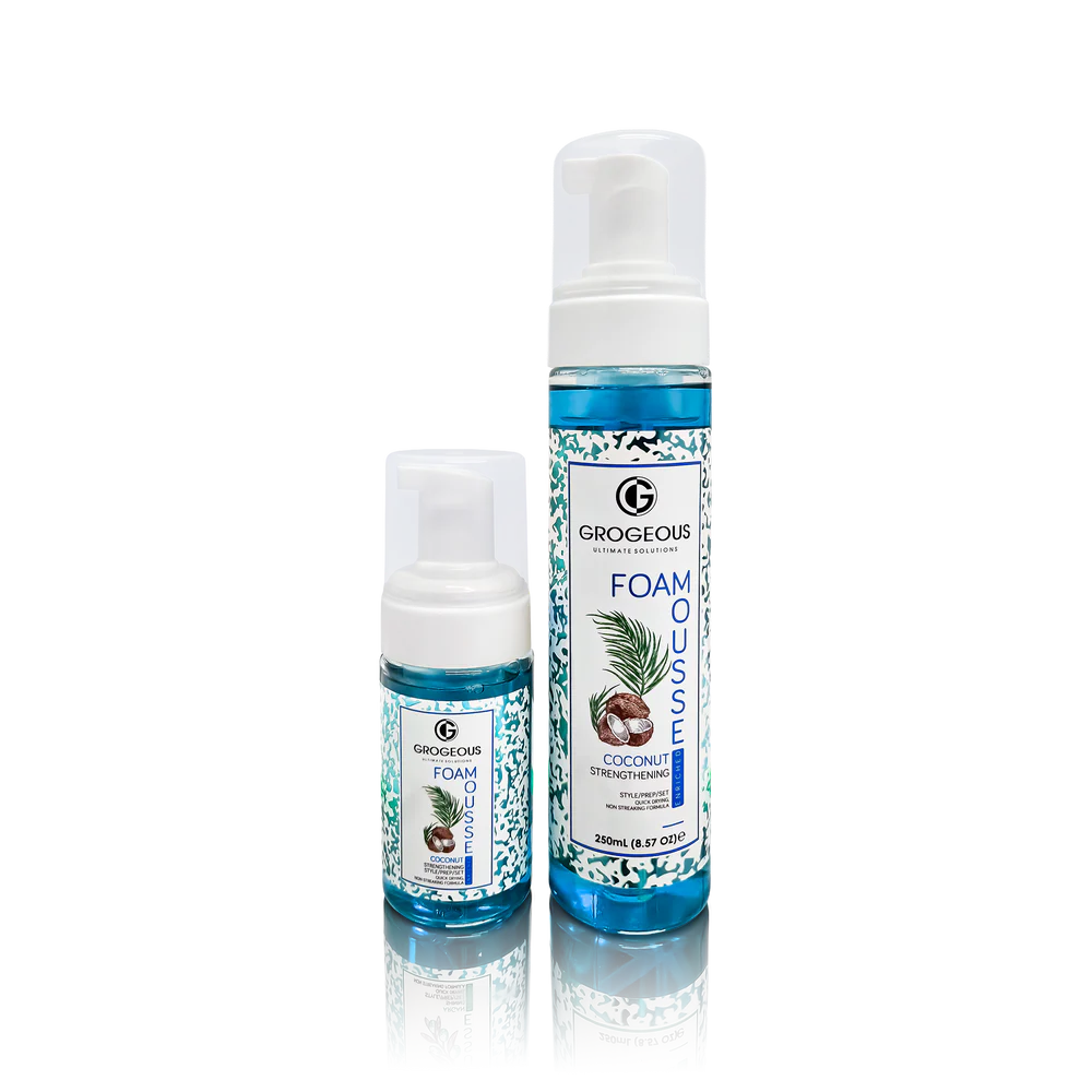 GROGEOUS COCONUT STRENGTHENING HAIR FOAM MOUSSE DEEP MOISTURE & -SHINE