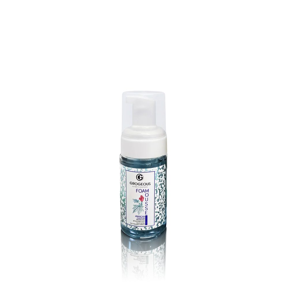GROGEOUS JAMAICAN CASTOR ENHANCING HAIR FOAM MOUSSE BOOST -STRENGTH & SHINE