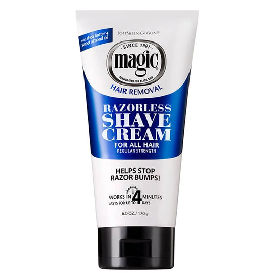 Magic Razorless Shave Cream - Regular Strength Shaving Cream, 6 oz.