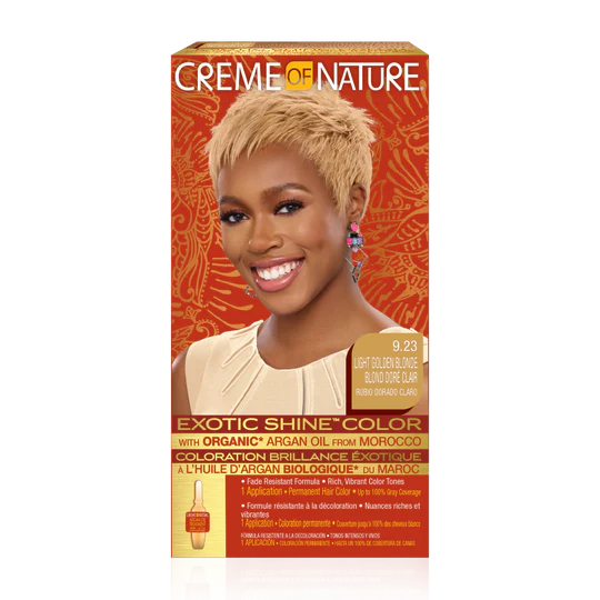 Cream Of Nature Exotic Shine™ Color with Argan Oil from Morocco 9.23 Light Golden Blonde