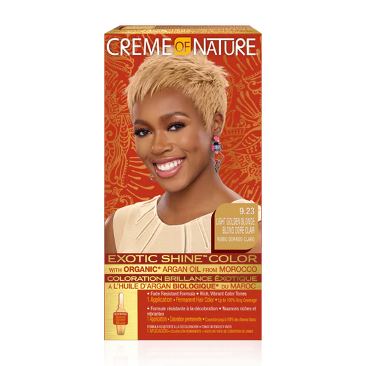 Cream Of Nature Exotic Shine™ Color with Argan Oil from Morocco 9.23 Light Golden Blonde