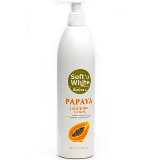 Soft' N White Swiss Papaya Lightening Lotion 500ML