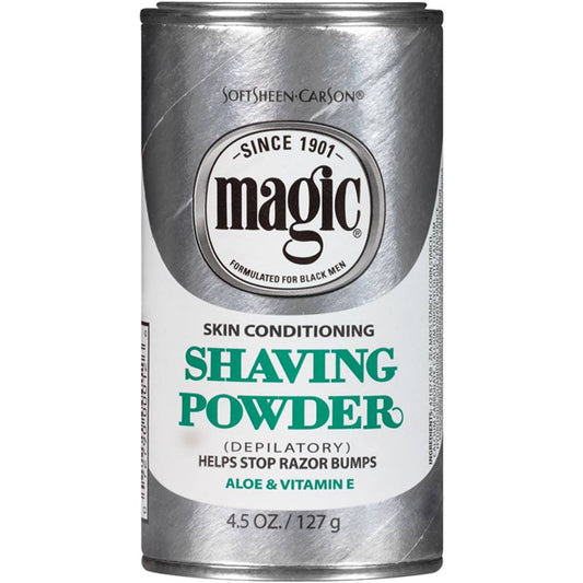 Magic Razor less Shaving Powder - Skin Conditioning, 4.5 oz.